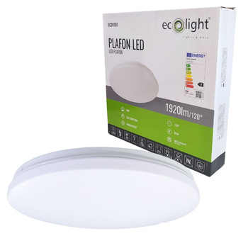 Plafon LED 24W 4000K 1920lm IP44 lampa sufitowa Ecolight