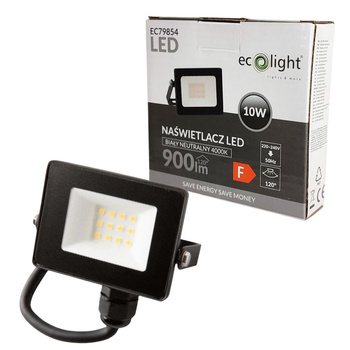 Naświetlacz halogen LED 10W 4000K 900lm IP65 Ecolight