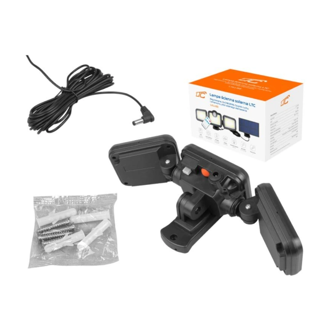 Lampa solarna 20W 2000lm czujnik ruchu pilot LXLL155