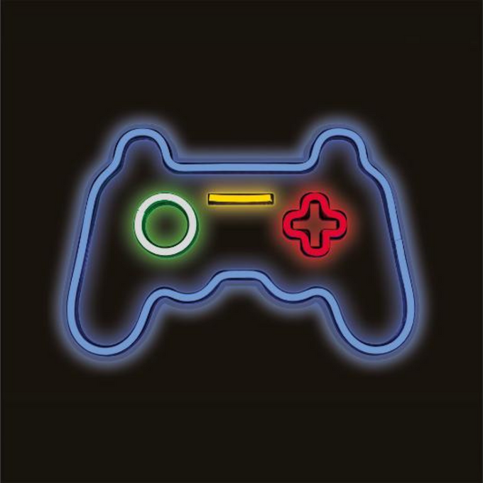 Lampka LED NEON GAMEPAD PLEXI ściemniacz + USB FPNE03X