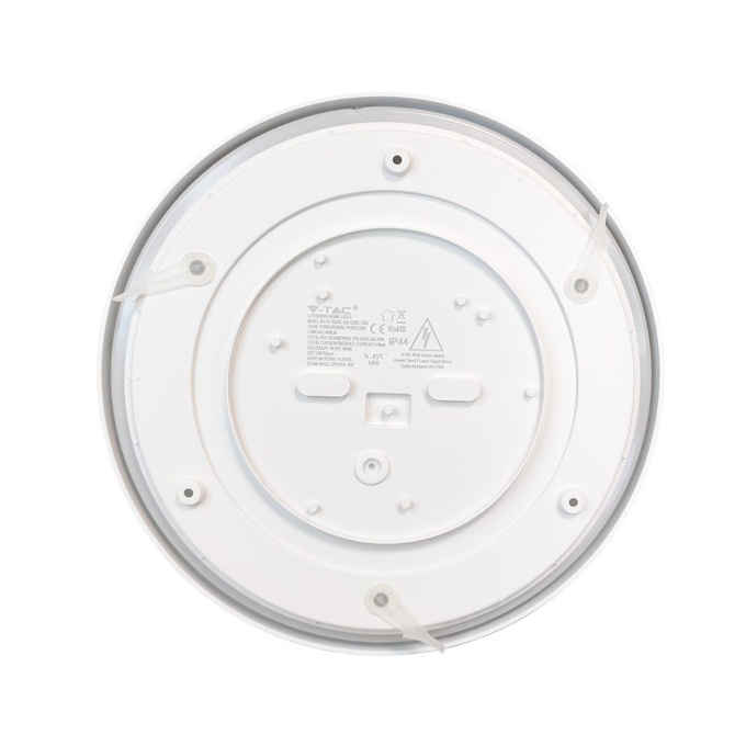 Plafon LED 24W 4000K 2400lm IP44 z czujnikiem ruchu okrągły biały V-TAC