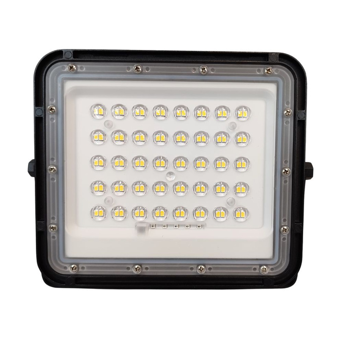 Naświetlacz lampa LED 4000K 400lm + panel solarny 6W + pilot czarny IP65 V-TAC