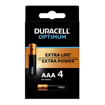 Baterie alkaliczne AAA LR3 B4 OPTIMUM Duracell