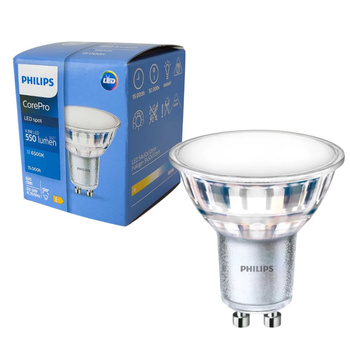 Żarówka LED GU10 4.9W 6500K 550lm barwa zimna PHILIPS