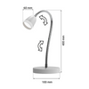 Lampka biurkowa LED 3W 3000K 240lm LARUS BIAŁA Led-Pol