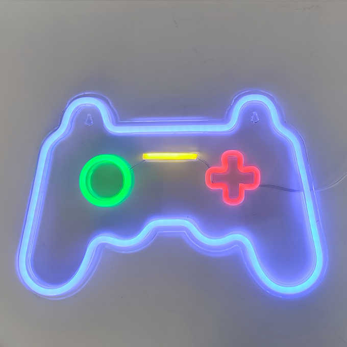 Lampka LED NEON GAMEPAD PLEXI ściemniacz + USB FPNE03X