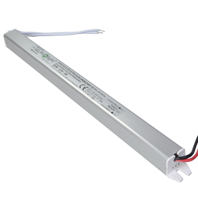 Zasilacz LED 12V 36W 3A IP20 SLIM MEBLOWY Ecolight