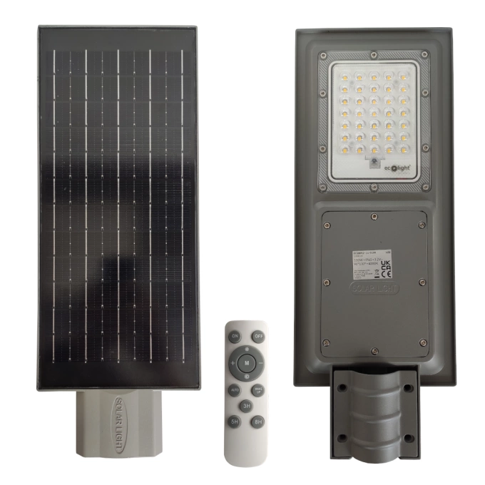 Lampa uliczna solarna 100W 4000K 1000lm IP65 Ecolight