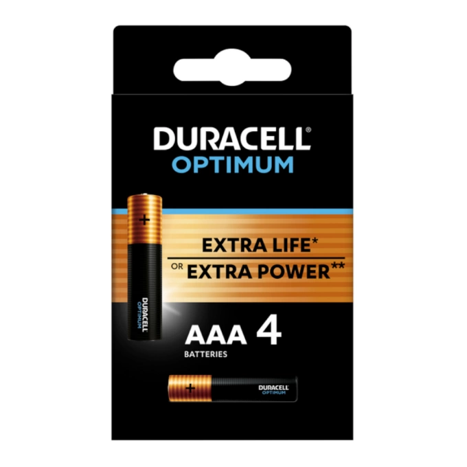 Baterie alkaliczne AAA LR3 B4 OPTIMUM Duracell