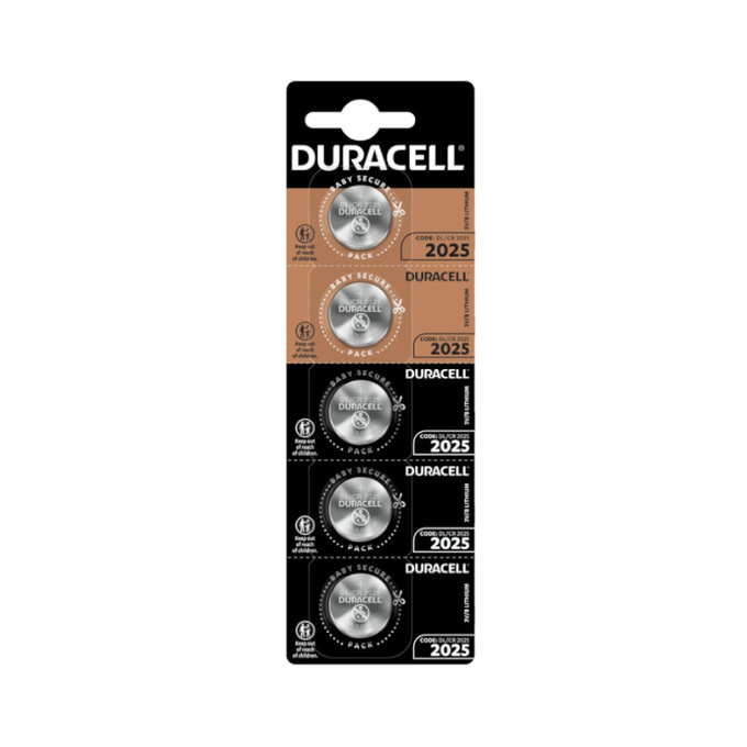Bateria litowa pastylkowa CR2025 Blister 5 sztuk Duracell