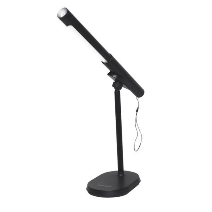 Lampka biurkowa LED 8W 2W1 latarka AMSTERDAM czarna SVENSSO