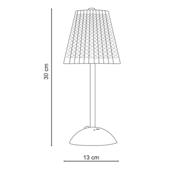Lampka bezprzewodowa dekoracyjna LED 3W 50lm 3 barwy CCT ZŁOTA USB-C Q021C
