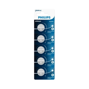 Bateria litowa CR2016 Blister 5 sztuk Philips