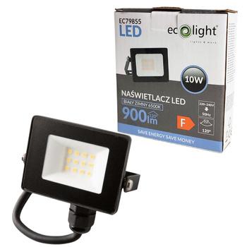 Naświetlacz halogen LED 10W 6500K 900lm IP65 Ecolight