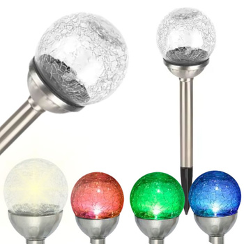 Lampa ogrodowa solarna wbijana LED RGB + barwa ciepła DIO-0610 Dioled