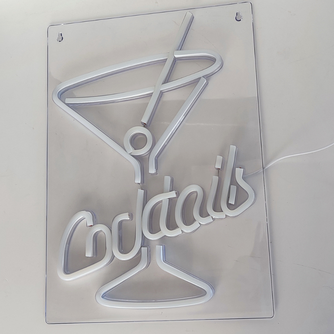 Lampka LED NEON COCKTAILS PLEXI ściemniacz + USB FPNE02X