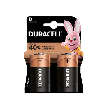 Baterie alkaliczne D LR20 Blister 2 sztuki Duracell