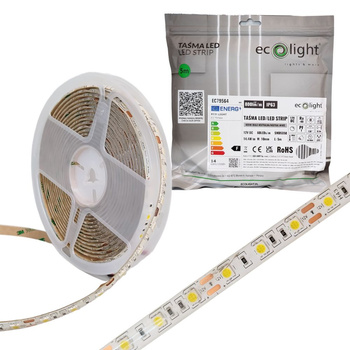 Taśma LED 12V 5m 14,4W/m 4000K 800lm/m IP63 Ecolight