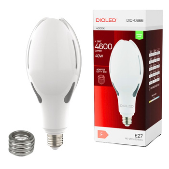 Żarówka LED uliczna E27/E40 40W 4000K 4600lm DIO-0666 DIOLED
