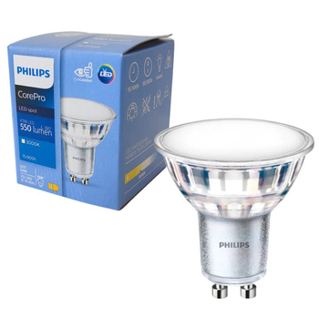 Żarówka LED GU10 4.9W 3000K 550lm barwa ciepła PHILIPS