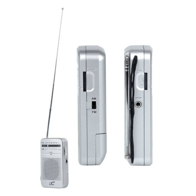 Radio kieszonkowe AM/FM/AUX srebrne LEGA LTC2029 LTC