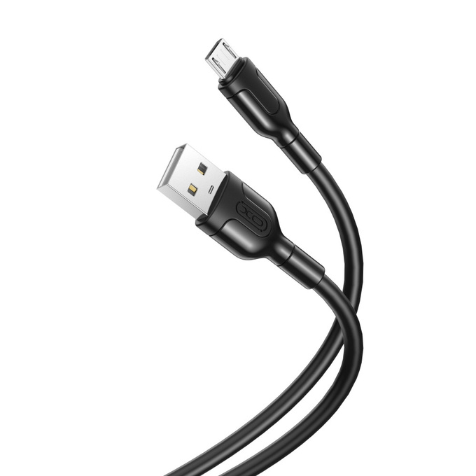 Kabel USB do micro USB 2.1A 1m CZARNY NB212 XO