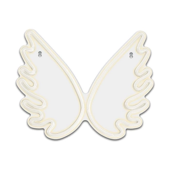 Lampka LED NEON skrzydła anioła plexi 3xAA + USB FPNE09