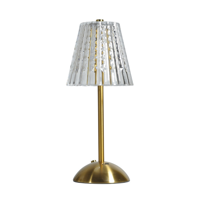 Lampka bezprzewodowa dekoracyjna LED 3W 50lm 3 barwy CCT ZŁOTA USB-C Q021C