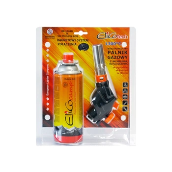 Palnik gazowy wielofunkcyjny ręczny + gaz kartusz 220g Elico