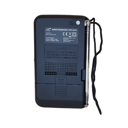 Radio kieszonkowe AM/FM czarne LEGA LTC