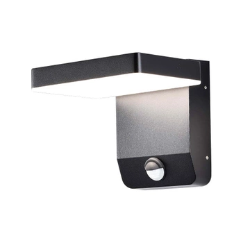 Lampa elewacyjna LED 17W 4000K 2580lm czarna z czujnikiem ruchu IP65 V-TAC