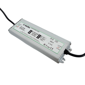 Zasilacz LED 12V 150W 12.5A IP67 INSTAL WODOODPORNY SILVER  Nextec