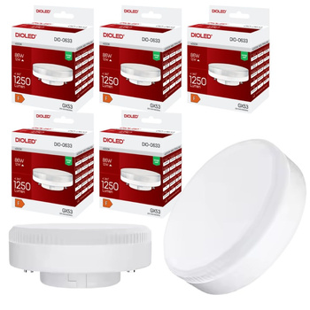 Żarówka LED GX53 12W 4000K 1250lm DIO-0633 Dioled - 5 SZTUK