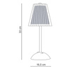 Lampka bezprzewodowa dekoracyjna LED 3W 50lm 3 barwy CCT ZŁOTA USB-C Q301C