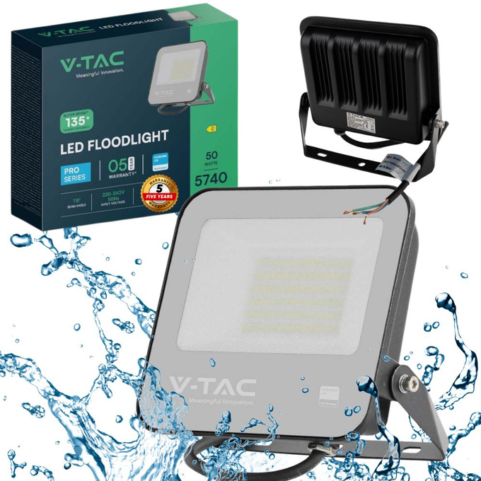 Naświetlacz LED 50W 6500K 5740lm IP65 5 lat gwarancji SAMSUNG V-TAC