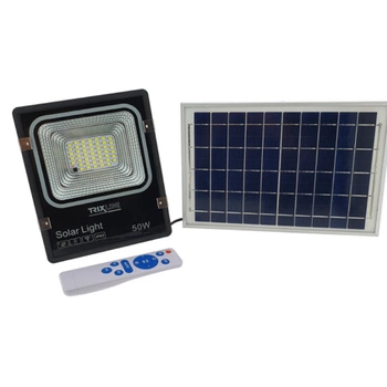 Naświetlacz solarny LED 50W 6500K 5000lm IP65 czujnik ruchu pilot Trixline