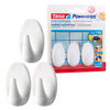 Haczyk samoprzylepny POWERSTRIPS 1kg 3szt biały owalny TESA