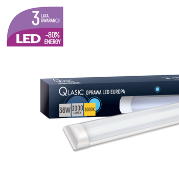 Oprawa liniowa lampa LED EUROPA 36W 3000K 3000lm 120cm IP20 Qlasic