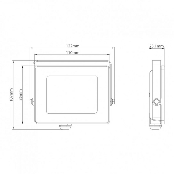 Naświetlacz halogen LED 20W 4000K 1800lm IP65 Ecolight