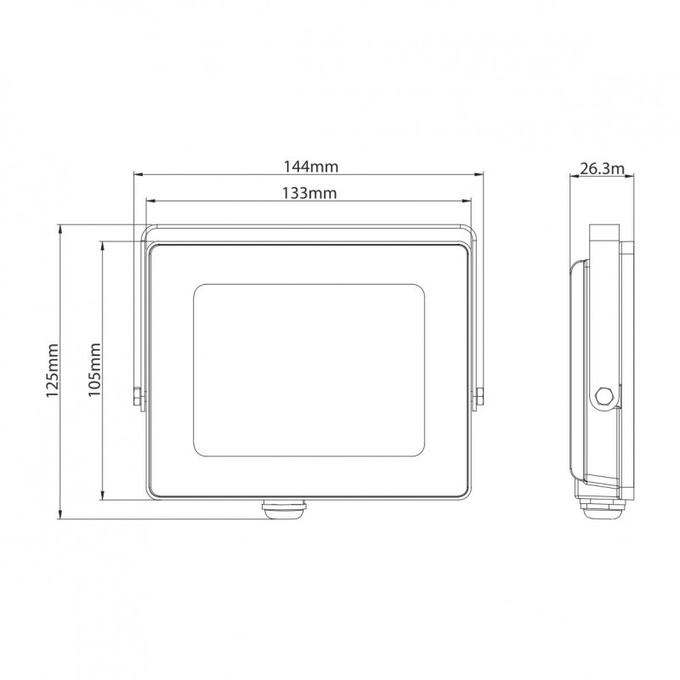 Naświetlacz halogen LED 30W 4000K 2700lm IP65 Ecolight