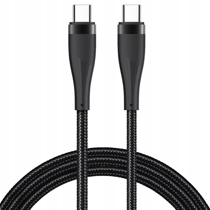 Kabel USB-C - USB-C 1m 60W czarny MXUC-08 maXlife