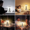 Lampka bezprzewodowa dekoracyjna LED 3W 40lm CCT 3 barwy światła SREBRNA USB-C Q044B