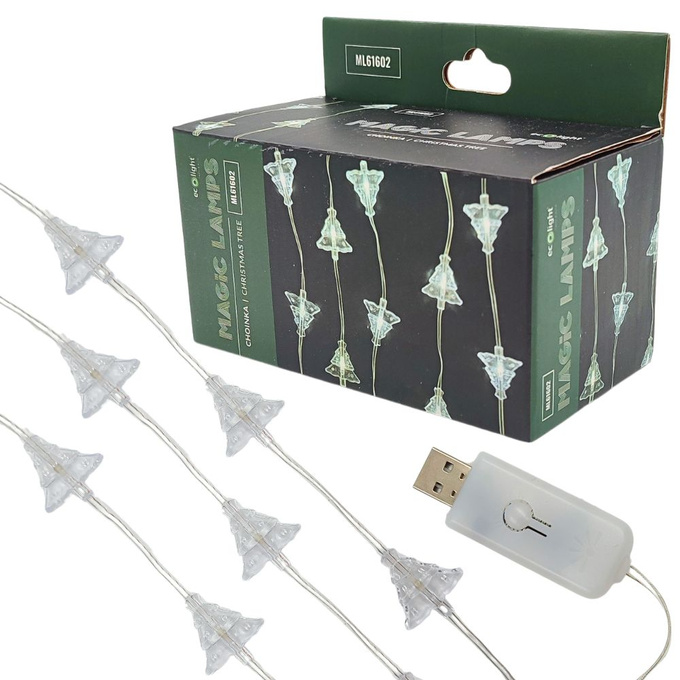 Kurtyna LED CHOINKA 50xLED barwa zimna 5m IP65 ML61602 Ecolight