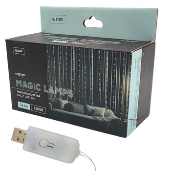 Kurtyna LED 200xLED barwa zimna 3x1m IP65 ML61616 Ecolight