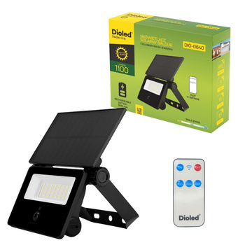 Lampa solarna 1100lm barwa zimna czujnik ruchu + pilot DIO-0640 Dioled