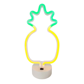 Lampka stojąca LED NEON ananas 3xAA + USB NNE05