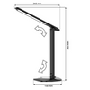 Lampka biurkowa LED 8W 520lm 2700K-6500K CCT ANTILA CZARNA Led-Pol