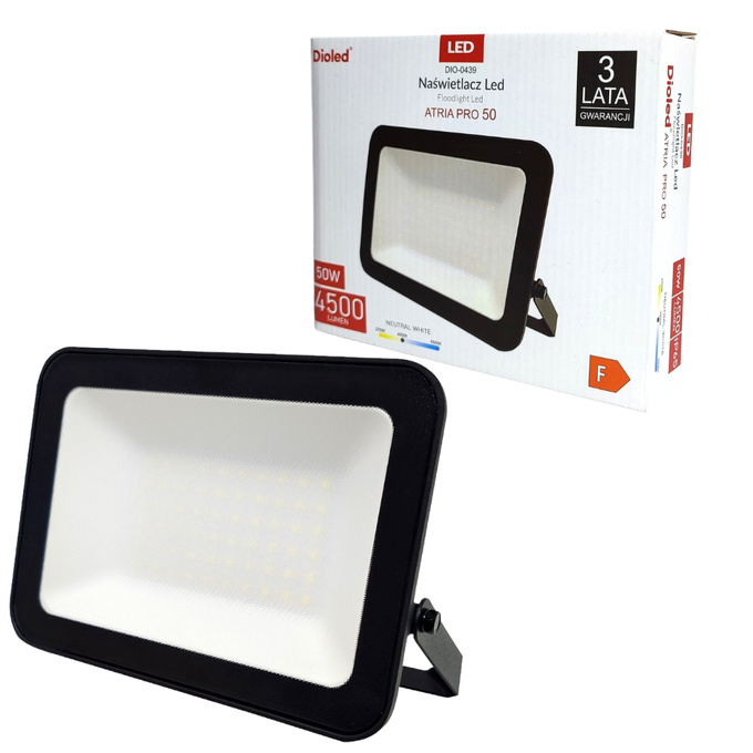Naświetlacz LED ATRIA PRO 50W 4000K 4500lm IP65 neutralny Dioled