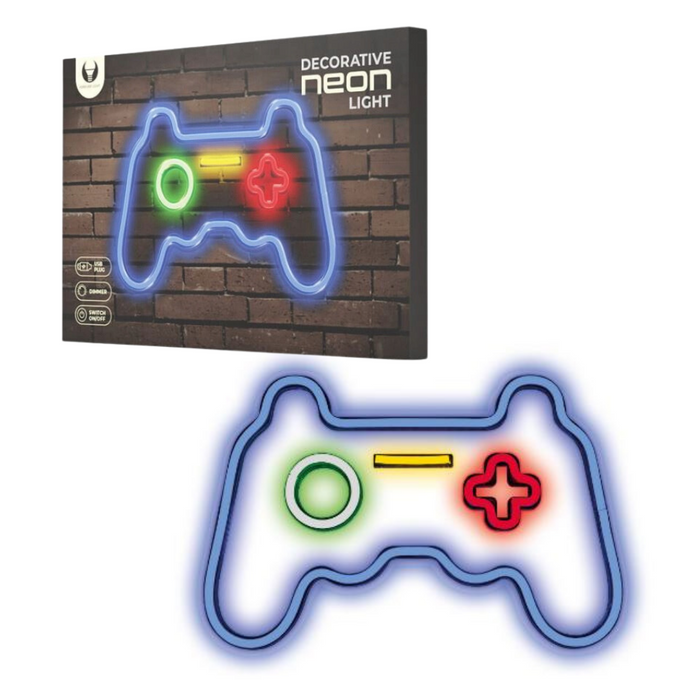 Lampka LED NEON GAMEPAD PLEXI ściemniacz + USB FPNE03X