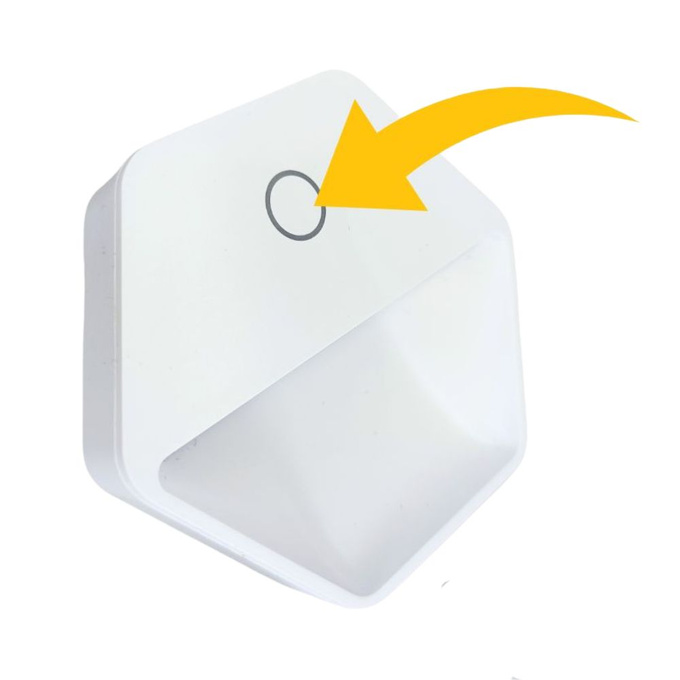 Lampka nocna LED 0,6W 3000K do kontaktu HEKSAGON 3 pozimy jasności DIO-0461 Dioled